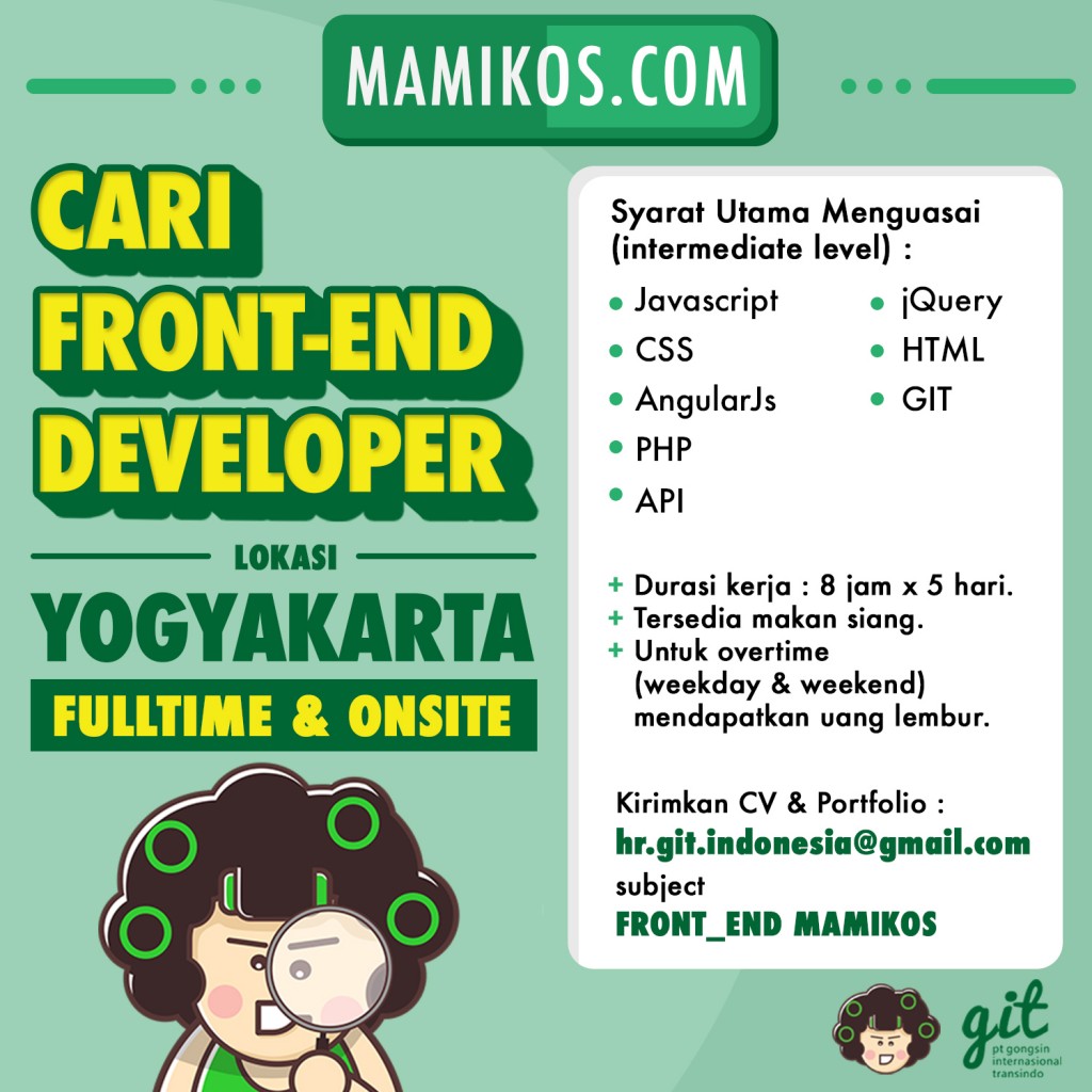 lowongan front end mamikos