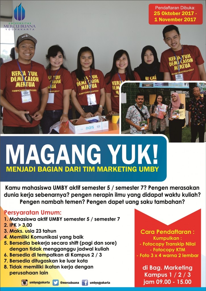 poster magang marketing